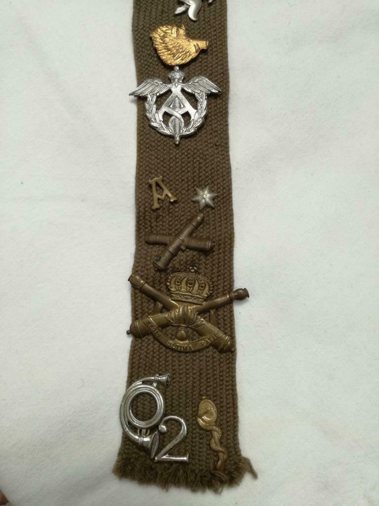 35 oude militaire insignes., Ophalen of Verzenden, Landmacht, Embleem of Badge