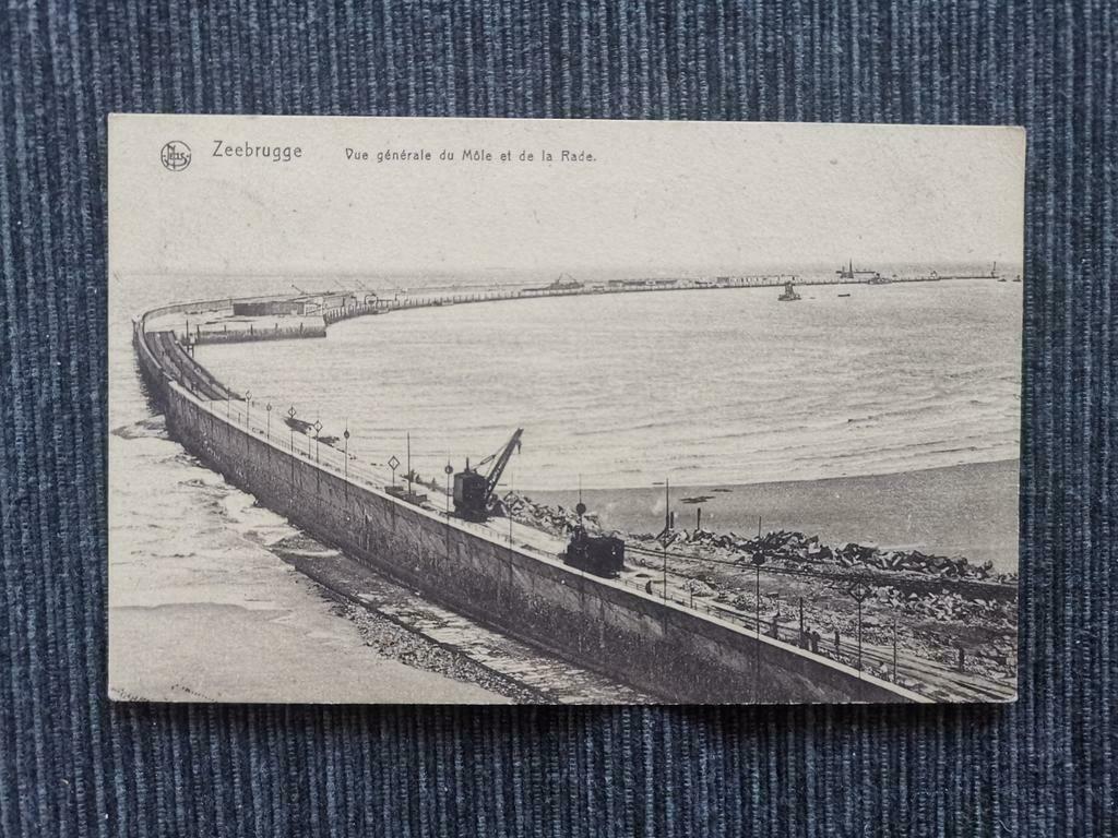 Carte 1920 Zeebrugge Môle, Collections, Cartes postales | Belgique, Enlèvement ou Envoi