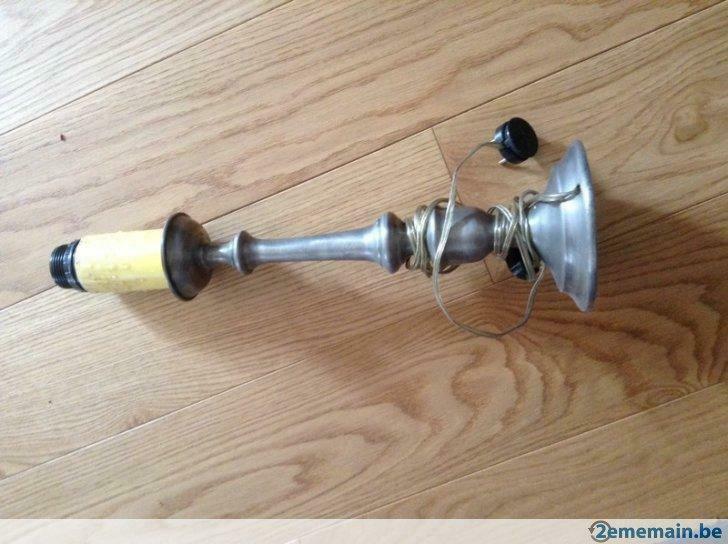 Lampe en etain