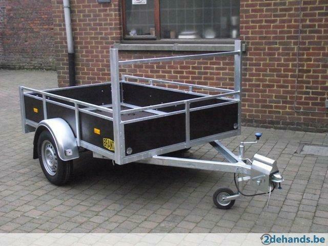 Nieuwe professionele enkelasaanhangwagen 1,6x1,5m , Aalst, Ophalen, Nieuw