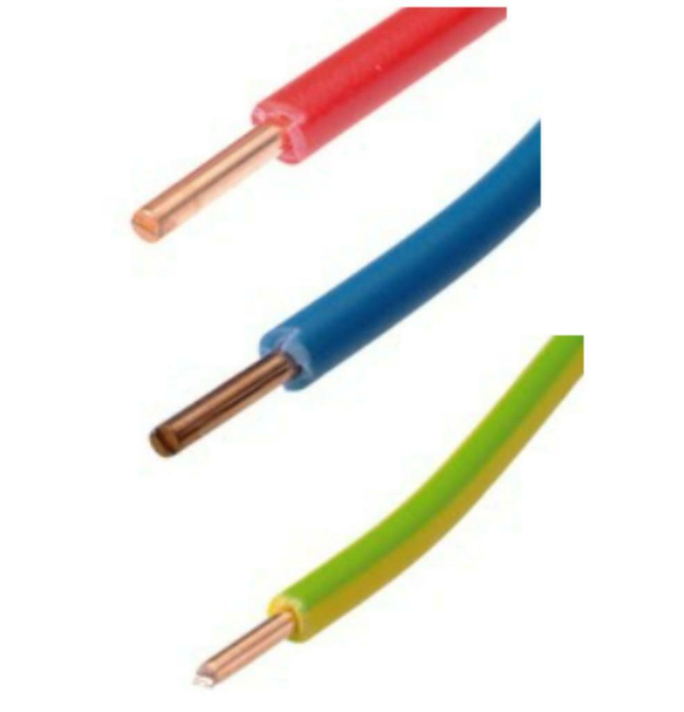 Installatiedraad VOB 1,5mm² 3x23m rood blauw geelgroen nieuw, Ophalen of Verzenden, Zo goed als nieuw, Kabel of Snoer