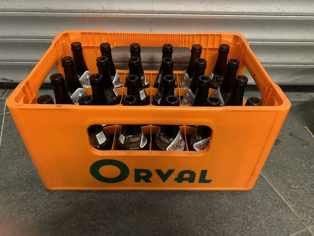 Bac casier de bières orval. Vidange complète, Enlèvement, Comme neuf, Bouteille(s)