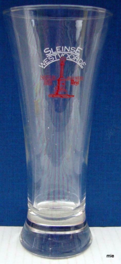Bier brouwerij glas Neyt Evergem Sleinse Westvoorde fluit, Ophalen of Verzenden, Zo goed als nieuw, Bierglas