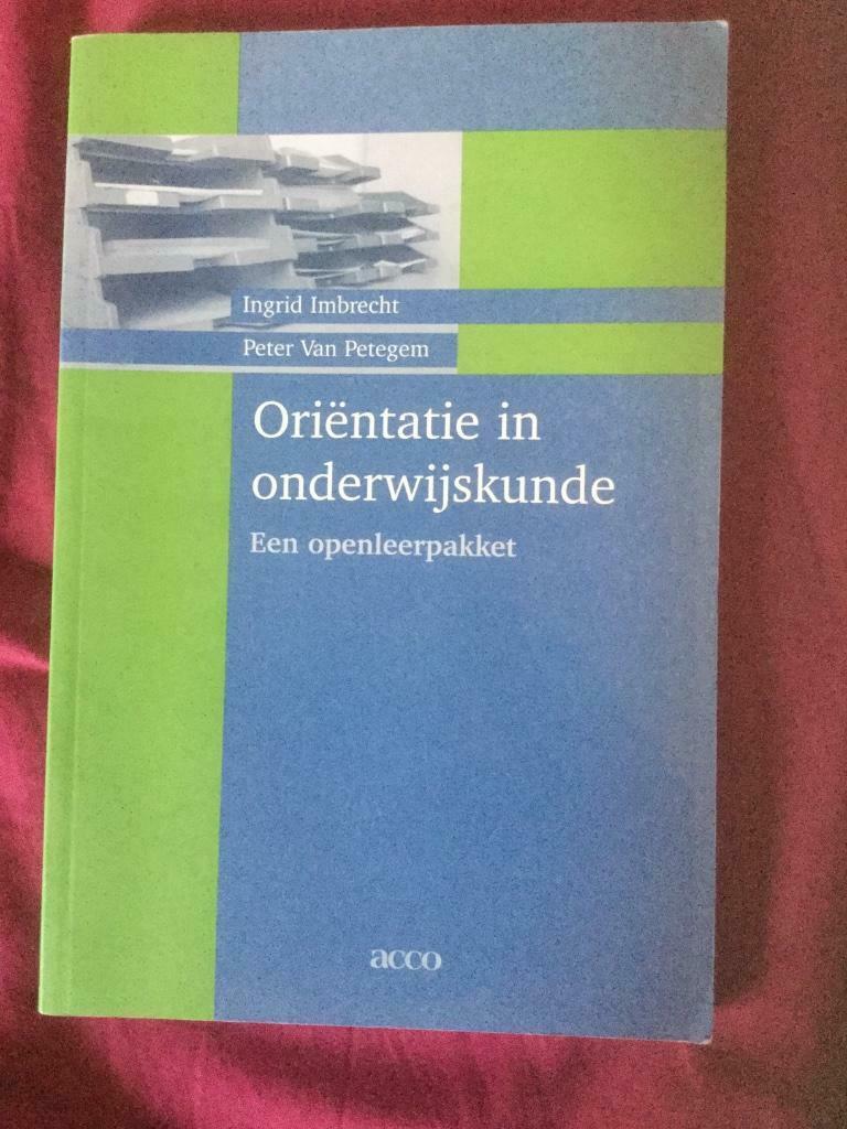 Oriëntatie in onderwijskunde Imbrecht Van Petegem acco, Boeken, Ophalen of Verzenden, Zo goed als nieuw