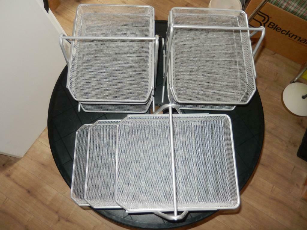 3 GRIJZE UITSCHUIFBARE SORTEERBAKJES, Ophalen of Verzenden, Gebruikt, Overige typen