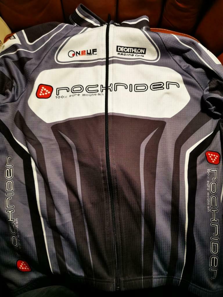 Rockrider jas gewatteerd en shirt met rits maat large, Fietsen en Brommers, Heren, Ophalen of Verzenden, Zo goed als nieuw, Rockrider