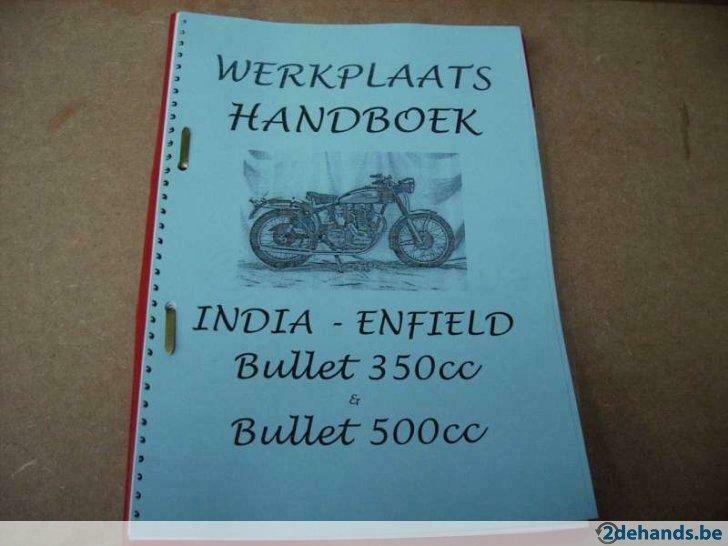 India Enfield onderhoudsboek of royal enfield, Motos, Enlèvement ou Envoi