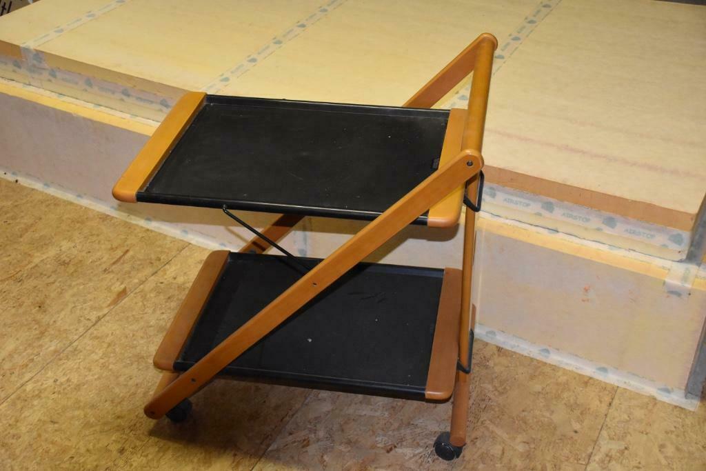 Desserte de table sur roulettes, Huis en Inrichting, Tafels | Sidetables, Zo goed als nieuw, Rechthoekig, Eikenhout, Kunststof