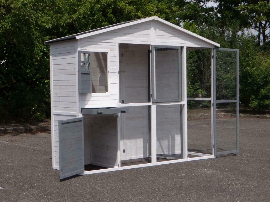 Voliere XXL voliere jardin perruche canari inseparable NEUF, Animaux & Accessoires, Oiseaux | Cages & Volières, Envoi, Neuf, Bois