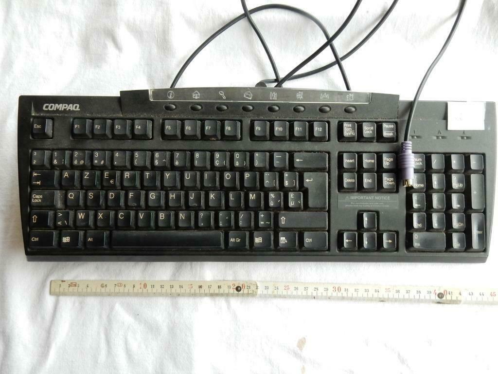 Vintage keyboards PS2 AZERTY Belgium, Azerty, Ophalen of Verzenden, Bedraad, HP, Dell, AT&T, Compaq...