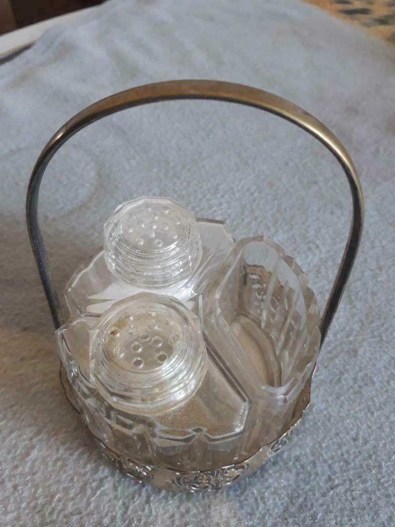 Distributeur Sel/Poivre, Maison & Meubles, Enlèvement ou Envoi, Utilisé, Verre, Récipient(s)