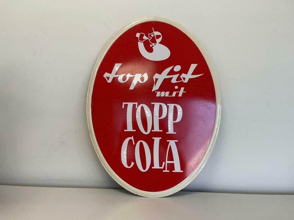 TOPP Cola oud reclamebord, Ophalen of Verzenden, Gebruikt, Reclamebord