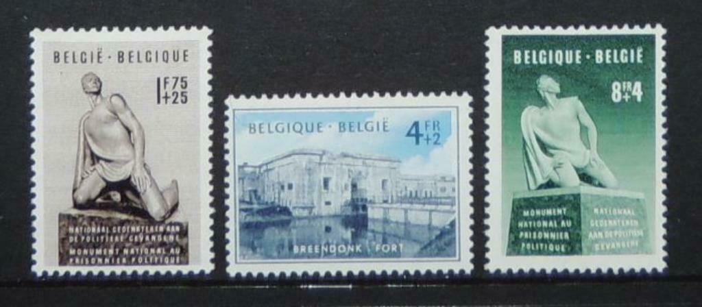 Timbres 860/862 Prisonniers Politiques (1951 Breendonk), Timbres & Monnaies, Enlèvement ou Envoi, Timbre-poste, Neuf