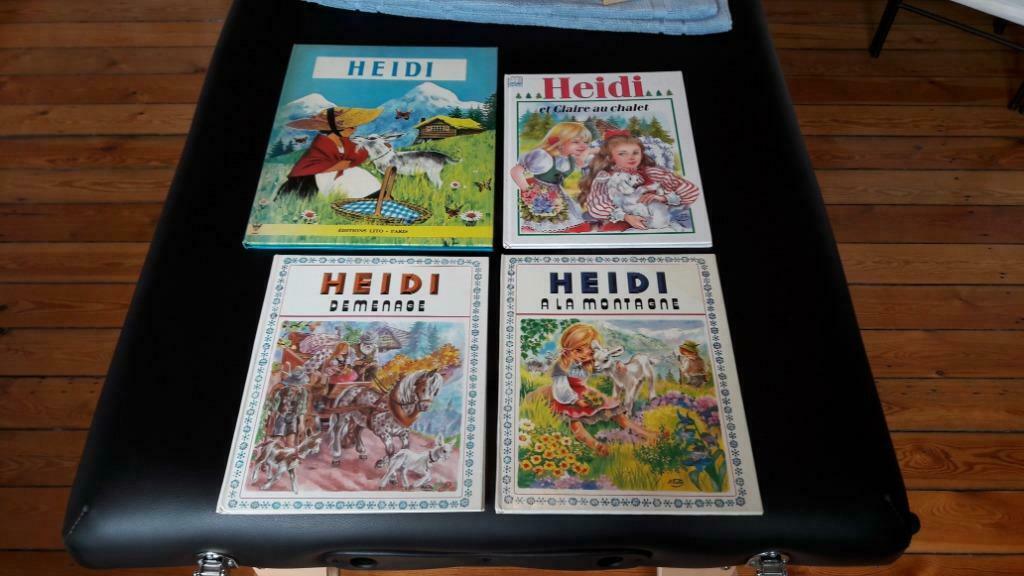 4 livres Heidi, Enlèvement ou Envoi, Fiction général, Utilisé, 5 ou 6 ans