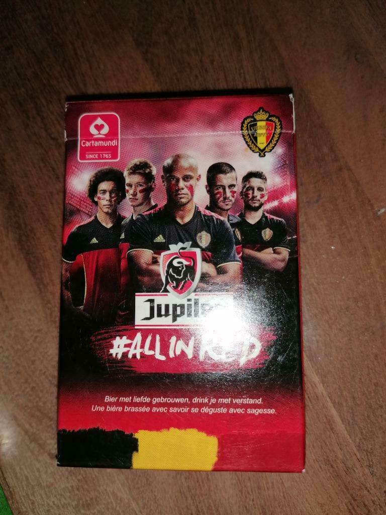 Speelkaarten rode duivels, Verzamelen, Verzenden, Zo goed als nieuw, Speelkaart(en)