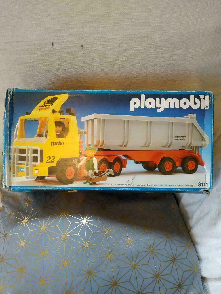Playmobil Camion Benne 3141 de 1990, Enlèvement ou Envoi, Comme neuf