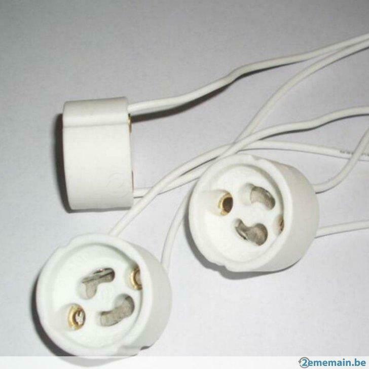socket douille culot gu10 longueur cable 15cm, Maison & Meubles, Enlèvement ou Envoi, Neuf