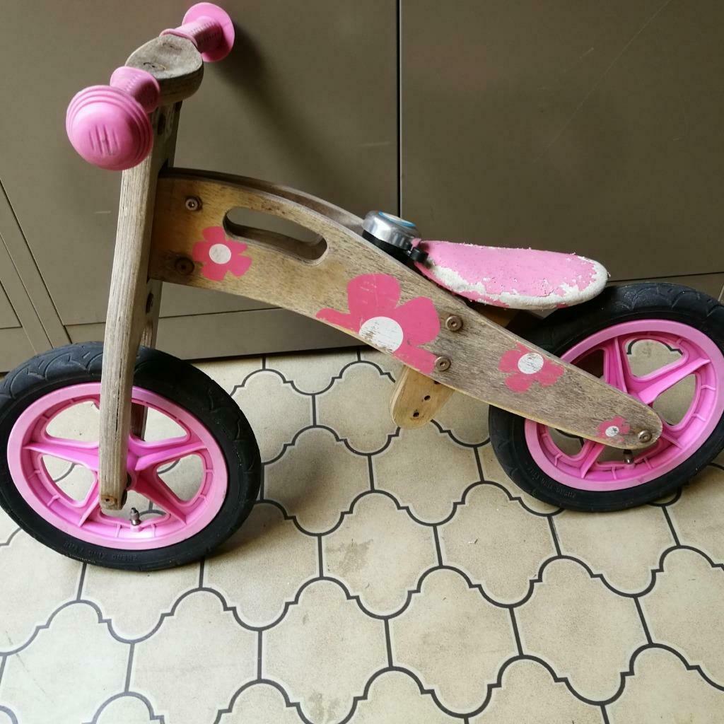 Draisienne en bois fille, Enlèvement ou Envoi, Utilisé, Jouet à Rouler ou à Bascule