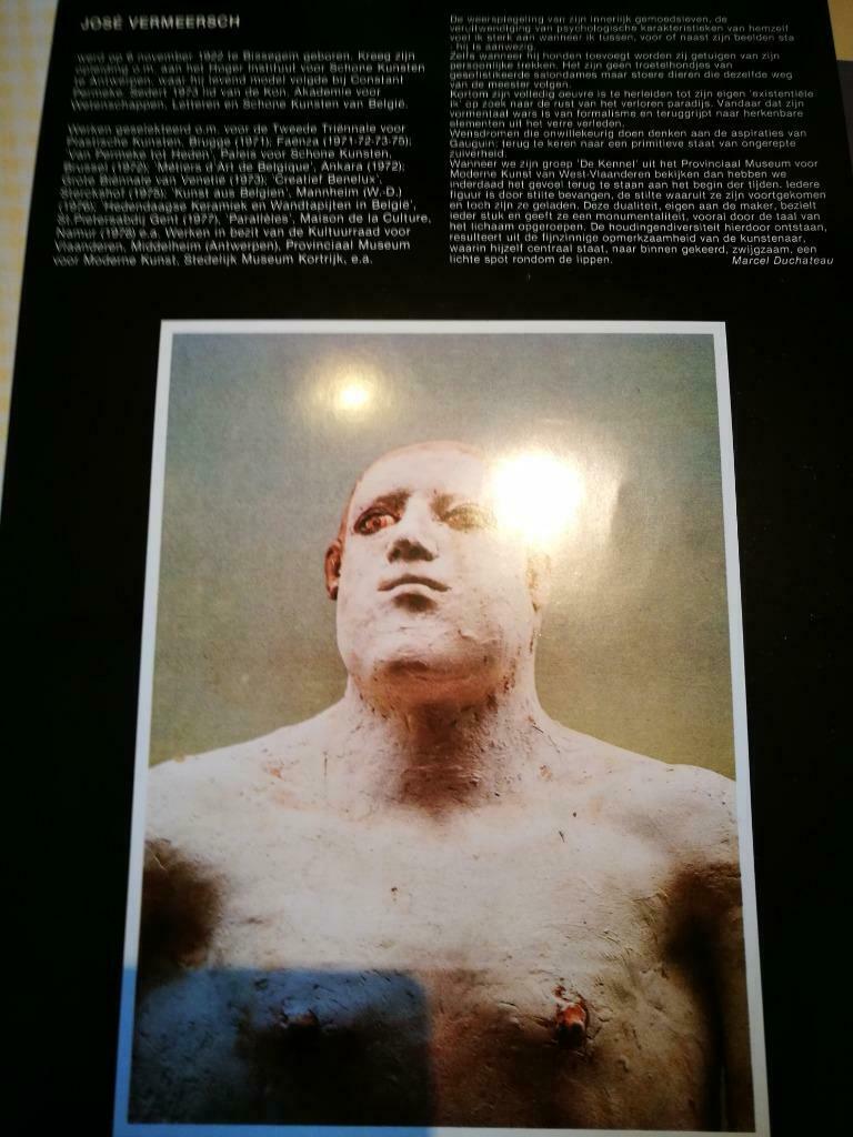 José Vermeersch grote invitatie, Ophalen of Verzenden, Zo goed als nieuw, Beeldhouwkunst