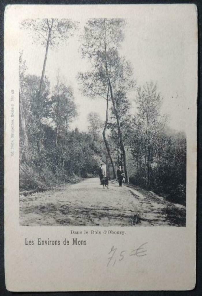 Carte Postale Mons – Bois d’Obourg, Ophalen of Verzenden, Voor 1920, Gelopen, Henegouwen