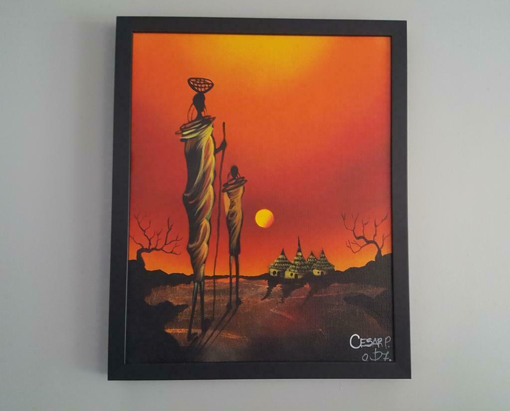 Afrikaans doek & beelden, Ophalen