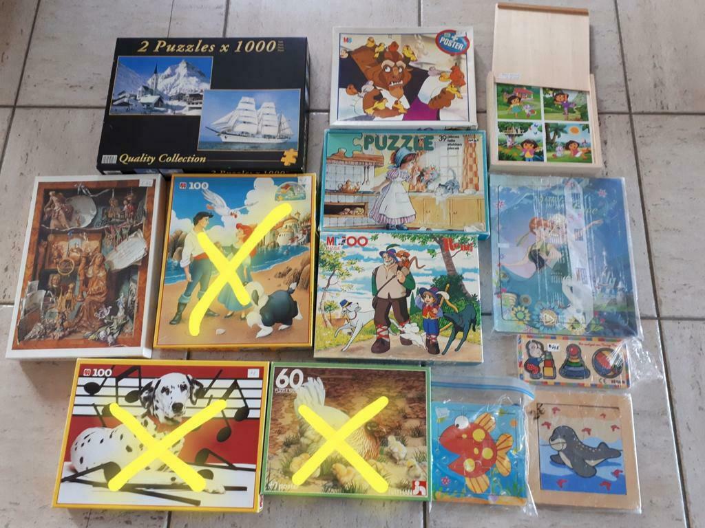 Puzzels voor kinderen en volwassenen, Ophalen, Gebruikt, 2 tot 4 jaar