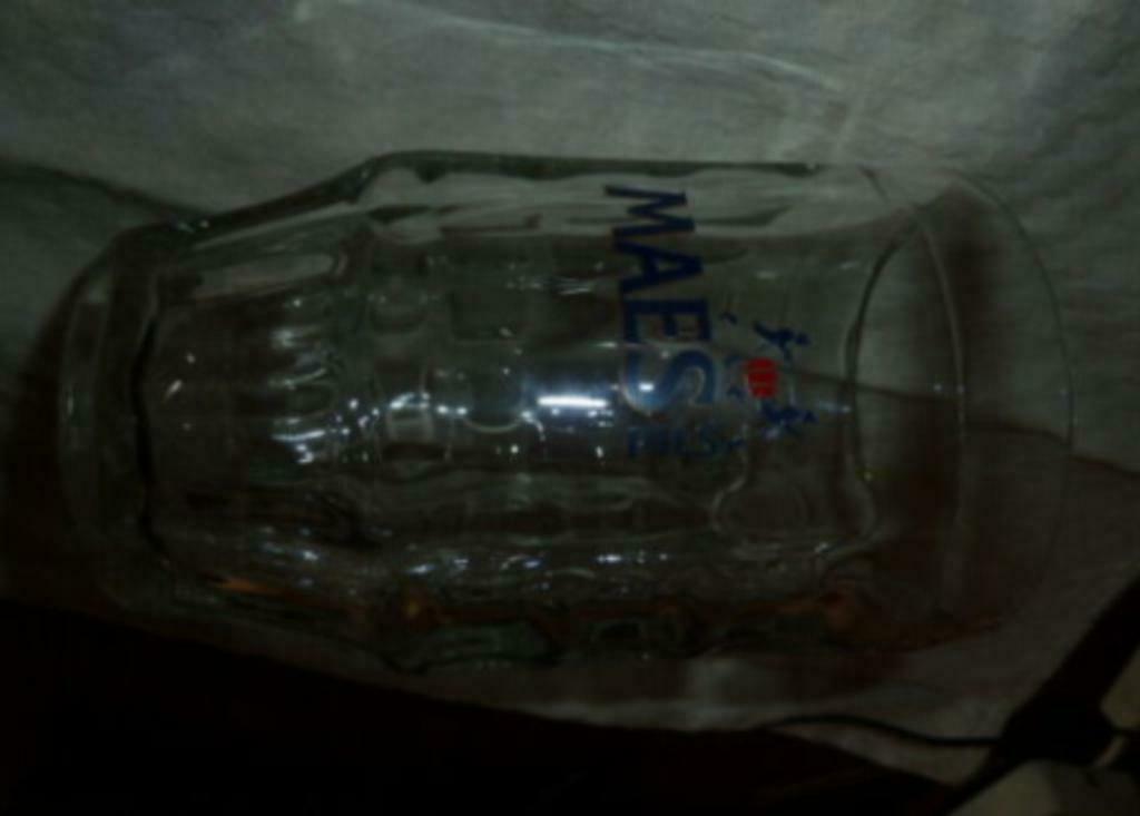 bier glas MAES Pils bierpot met oor , 0,5 Liter, Verzamelen, Glas en Drinkglazen, Ophalen of Verzenden, Gebruikt, Bierglas