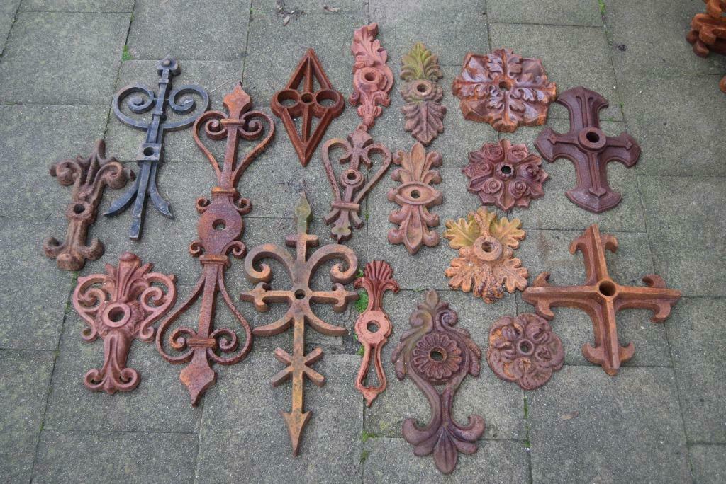 Ancrage de façade,tirant en fonte ouvragée (nombreux modèles, Enlèvement ou Envoi, Comme neuf