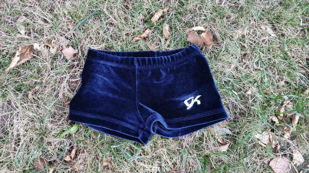 Mooi blauw turnbroekje turn shortje GK turnshort 110 116 122, Broek, GK Elite Sportswear, Meisje, Ophalen of Verzenden