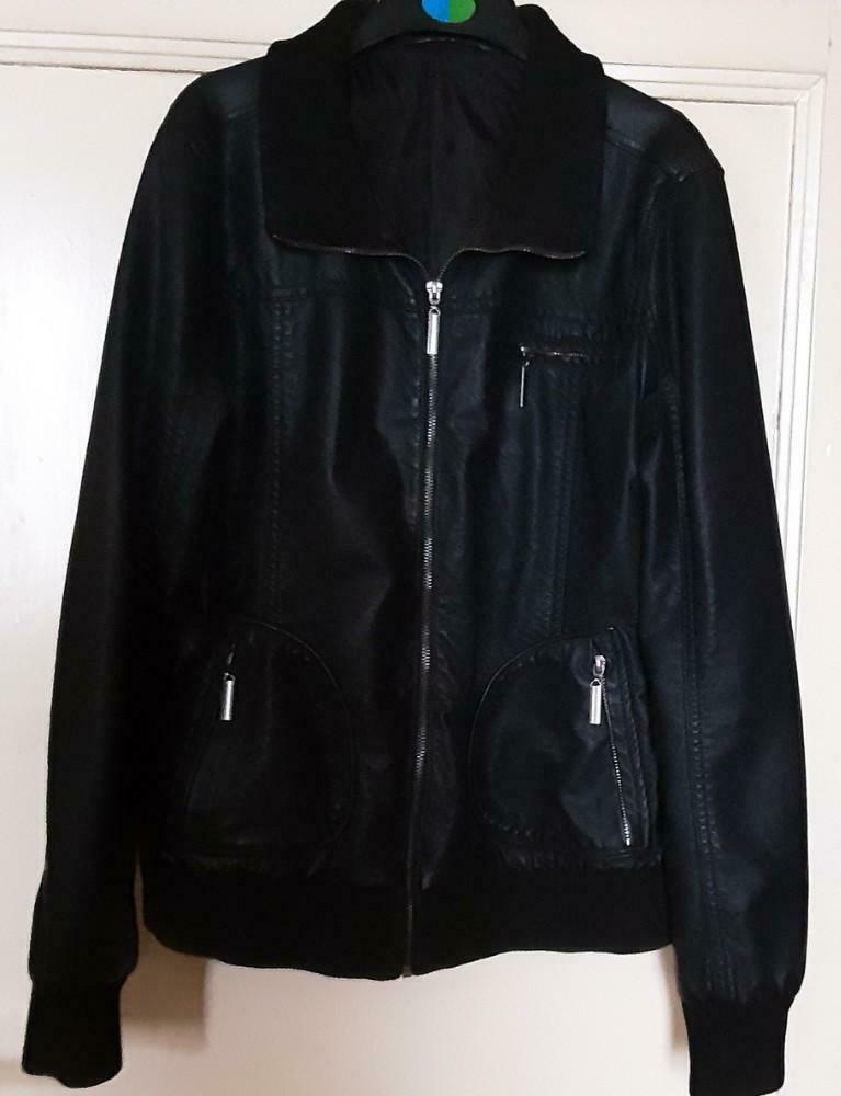 veste blouson imitation cuir noir T40, Enlèvement ou Envoi, Comme neuf, Taille 38/40 (M), Noir