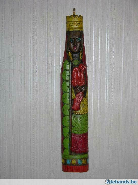 Houten madonna, Ophalen, Gebruikt