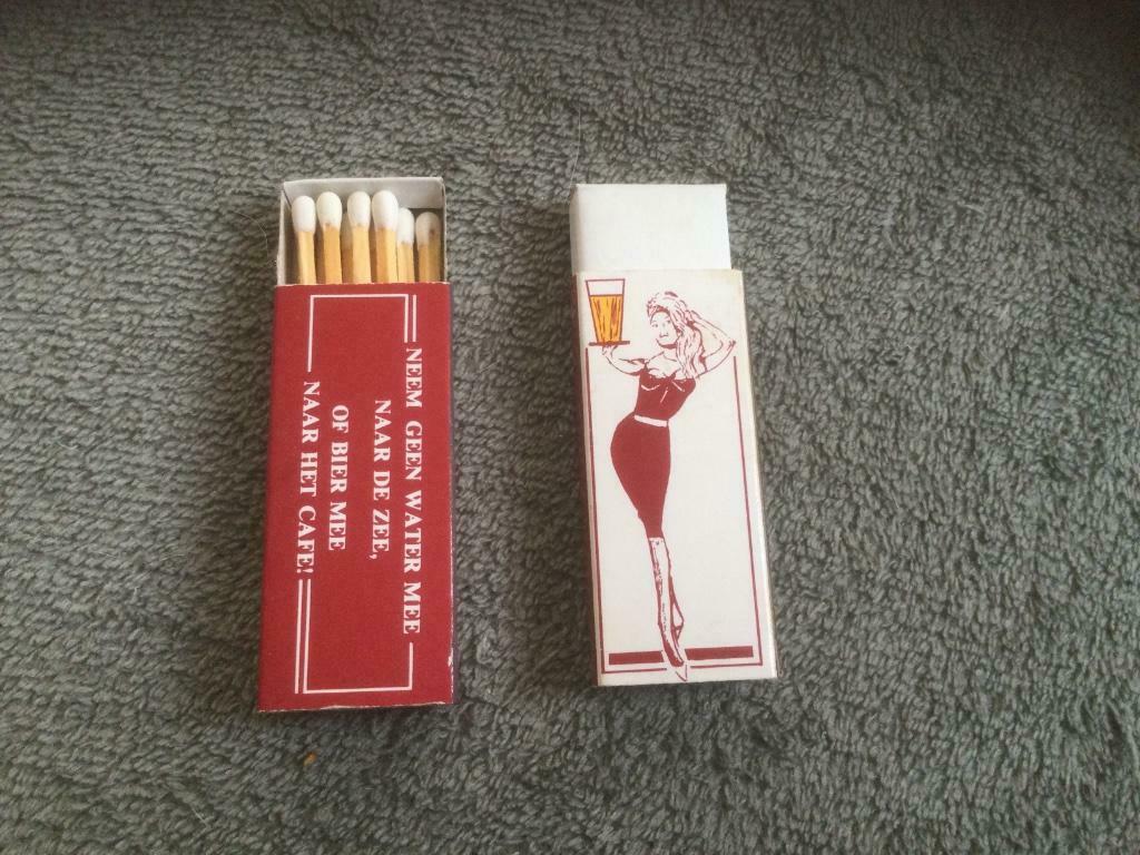 Reclame Merchandising brouwerij reclame bier luciferdoosje, Ophalen of Verzenden, Gebruikt, Luciferdoosjes of -merken