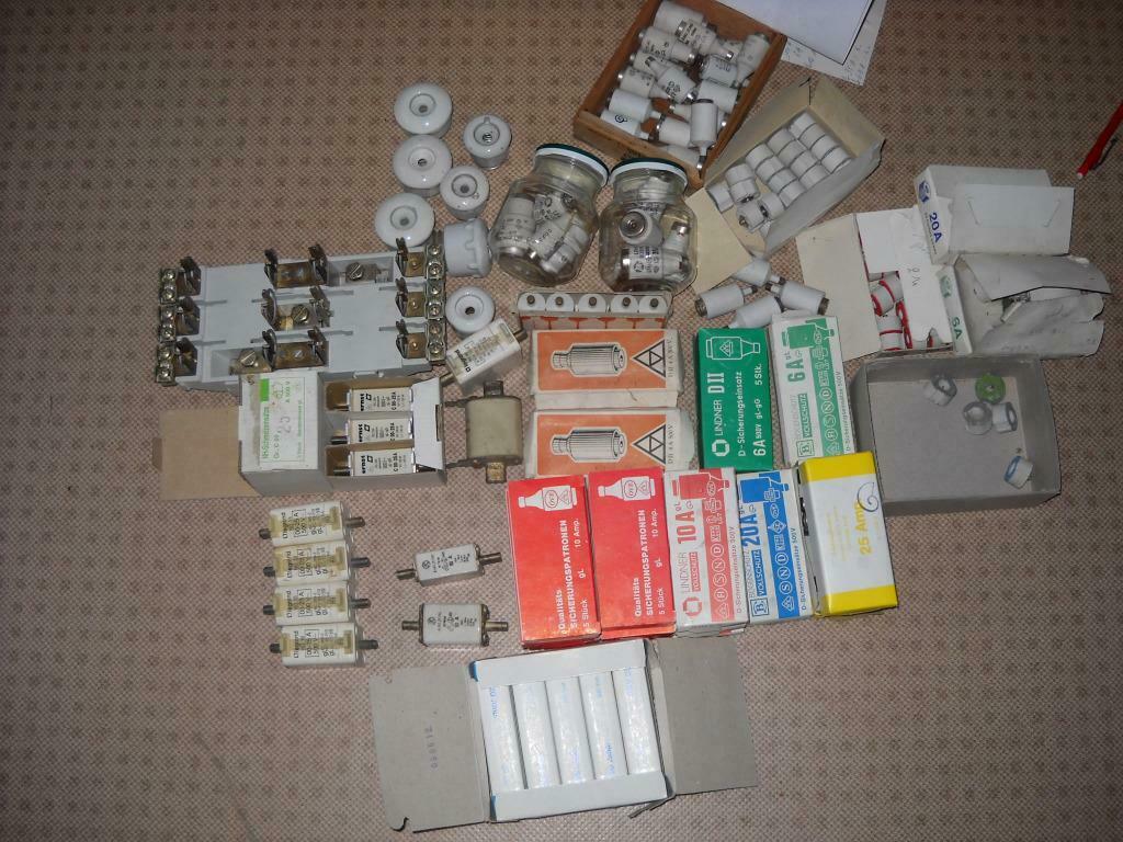 Lot de fusibles, porte fusibles, nouveaux & anciens, Bricolage & Construction, Électricité & Câbles, Enlèvement