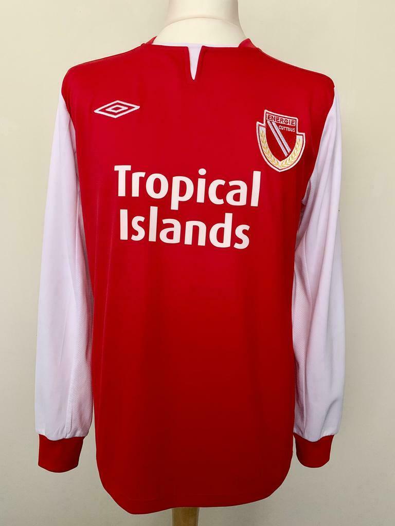 Energie Cottbus 2012-2013 home Farina match worn shirt, Taille M, Utilisé, Maillot