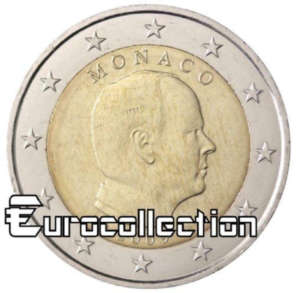 2 euros commémoration Monaco 2009, Timbres & Monnaies, Monnaies | Europe | Monnaies euro, Enlèvement ou Envoi, Monaco, 2 euros