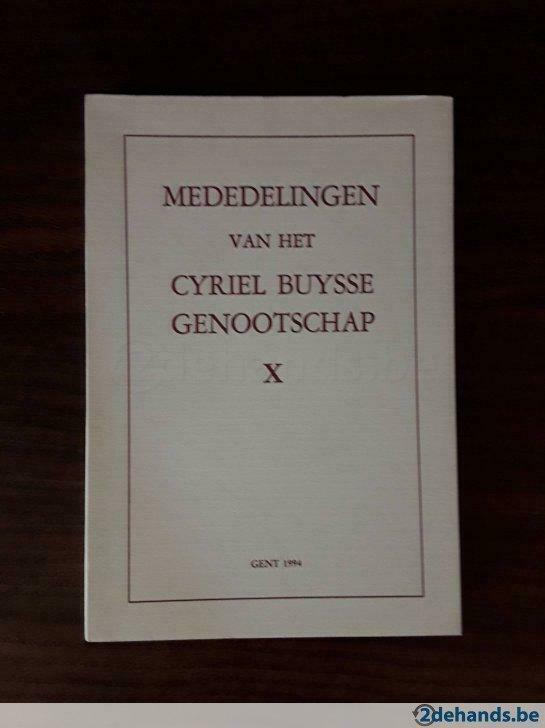 Mededelingen van het Cyriel Buysse Genootschap X, Boeken, Ophalen of Verzenden, Nieuw, Overige typen