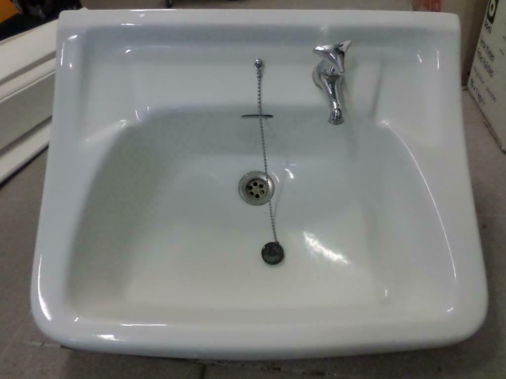 Évier, lavabo, lave-main blanc céramique blanc, Enlèvement, Utilisé, Lavabo