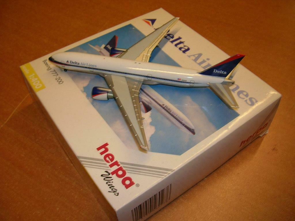 Herpa - Boeing 777-200, Verzamelen, Ophalen of Verzenden, Zo goed als nieuw, Schaalmodel