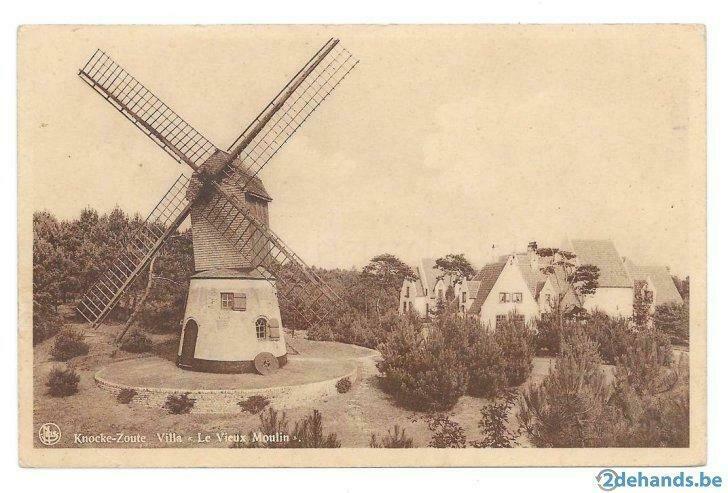 Knocke Zoute villa le vieux moulin, Verzenden, Ongelopen, België en Luxemburg