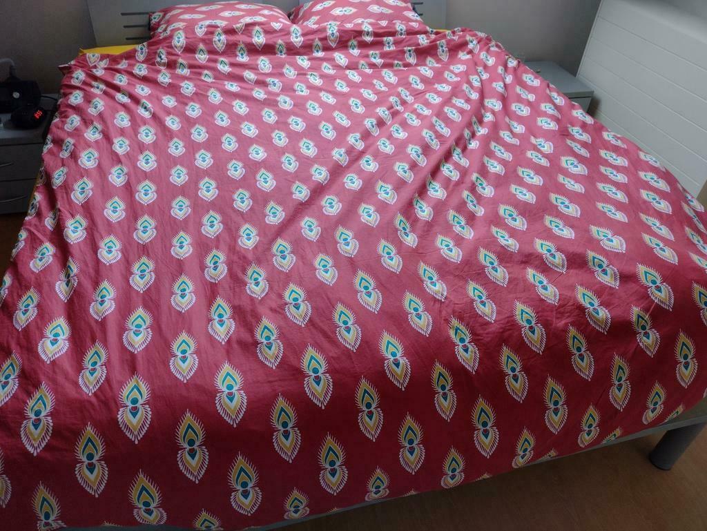 Dekbedovertrek 180x200, met 2 kussenslopen, Ophalen of Verzenden, Zo goed als nieuw, Dekbedovertrek