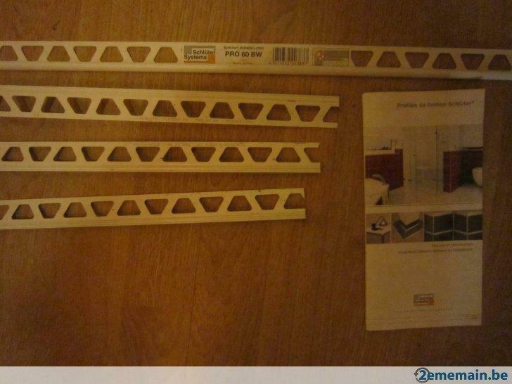 profilé de finition Schulter en plastique blanc, Utilisé