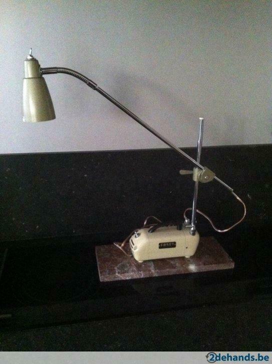 faset - bertoni  atelierlamp op marmeren voet, Ophalen