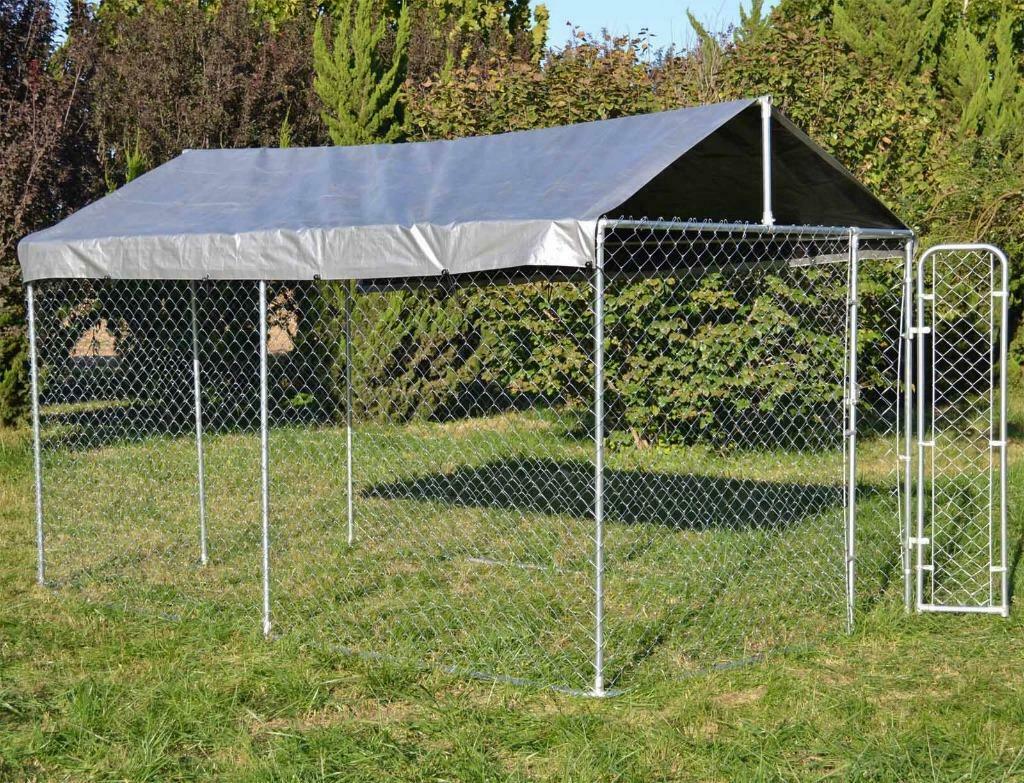 Chenil 9,20m² + toiture chenil galvanisé enclos chien chenil, Animaux & Accessoires, Envoi, Neuf