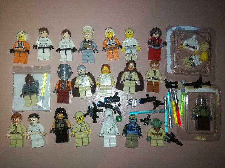 lego star wars minifigures jedi, yoda, luke han solo kenobi, Enlèvement ou Envoi, Utilisé, Lego