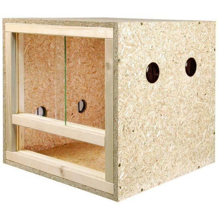 Terrarium OSB 40x40x40 cm REPTILE serpent lezard NEUF, Envoi, Neuf