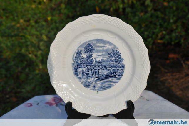 assiette delft moulin des loup n° 7, Antiquités & Art, Enlèvement ou Envoi