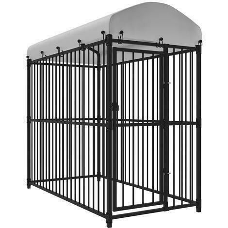 Chenil 2m² + toit enclos chien parc chien cage chien NEUF, Animaux & Accessoires, Envoi, Neuf