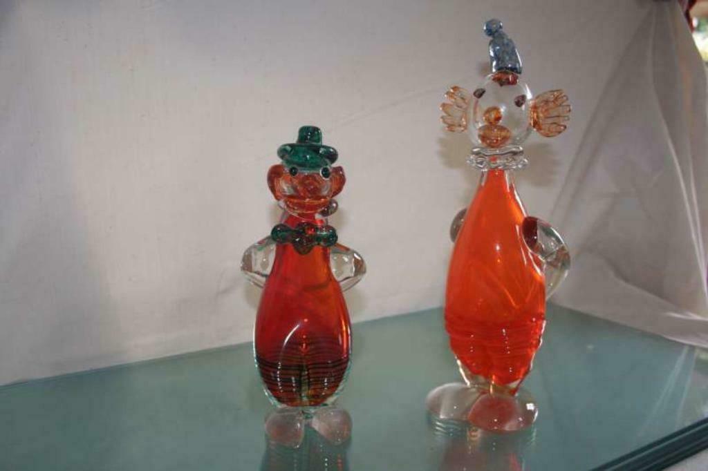 Glazen clowns, Ophalen of Verzenden, Gebruikt