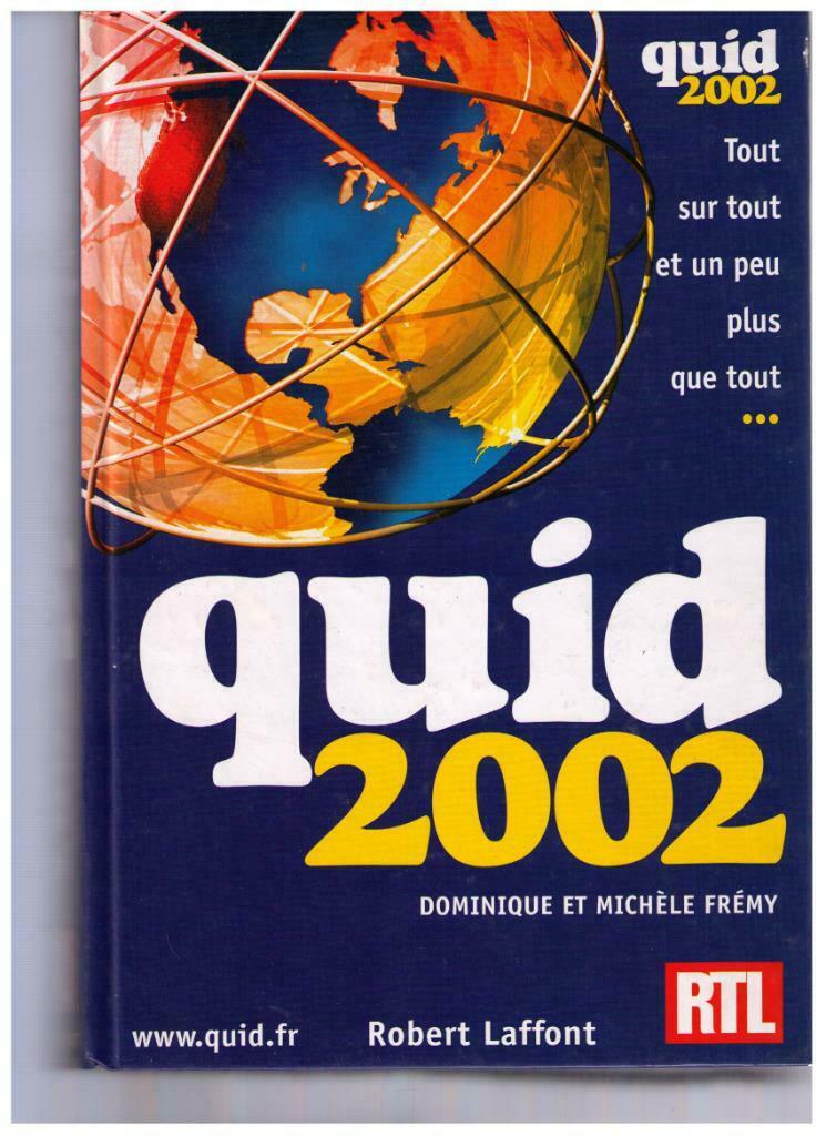 Quid 2002 - Dominique en Michèle Frémy, Robert Laffont RTL, Complete serie, Dominique et Michèle Frémy, Ophalen of Verzenden, Zo goed als nieuw