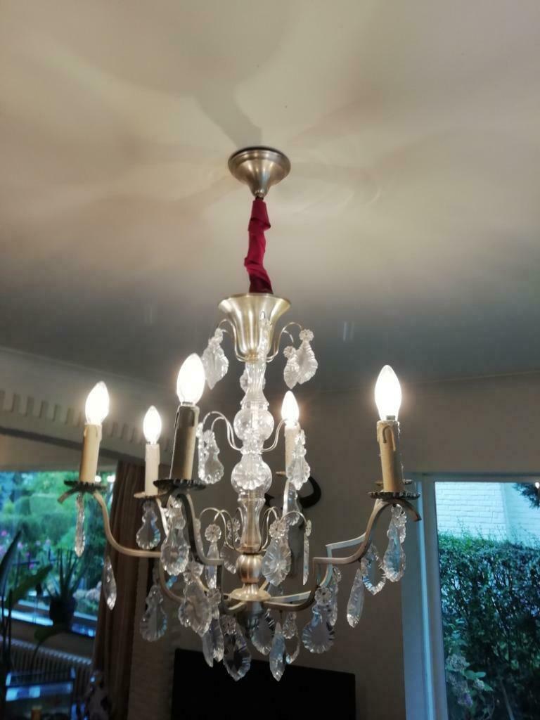 2 kristal lusters, Ophalen, Gebruikt, Glas